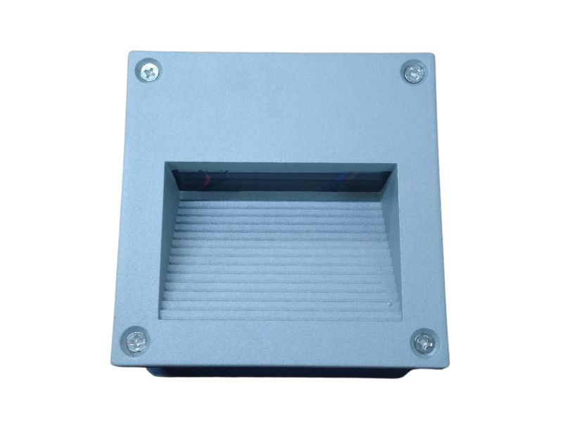 Aplique Pared Embutido Cuadrado 4w